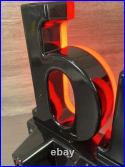 Vintage Bud Beer Light Up Sign Works 1992 Bar neon BUDWEISER bright red electric