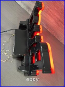 Vintage Bud Beer Light Up Sign Works 1992 Bar neon BUDWEISER bright red electric