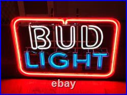 Vintage Bud Light Beer Neon Sign 1982 Works Great 27x19 Man cave Bar Vintage Bud Light Beer Neon Sign 1982 Works Great 27x19 Man cave Bar