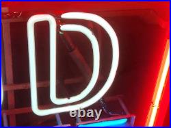 Vintage Bud Light Beer Neon Sign 1982 Works Great 27x19 Man cave Bar Vintage Bud Light Beer Neon Sign 1982 Works Great 27x19 Man cave Bar