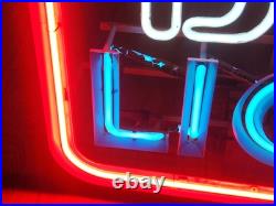 Vintage Bud Light Beer Neon Sign 1982 Works Great 27x19 Man cave Bar Vintage Bud Light Beer Neon Sign 1982 Works Great 27x19 Man cave Bar