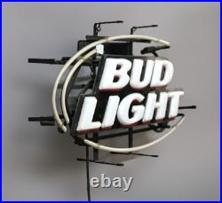 Vintage Bud Light Neon Advertising Store Display Beer Sign Light