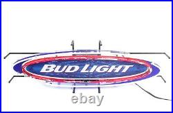 Vintage Bud Light Neon Beer Wall Sign Anheuser Busch Original 36 x 12 x 7
