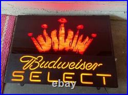 Vintage Bud light & Budweiser Select Neon Signs Lot