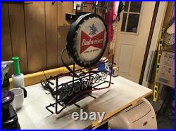 Vintage Budweiser 1990's Bottlecap Neon Sign by Everbrite Working 22 wide x 24