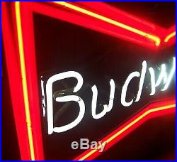 Vintage Budweiser Bowtie Beer Neon Sign