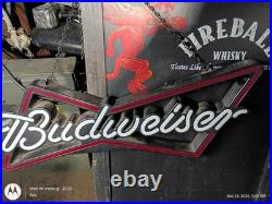 Vintage Budweiser Bowtie Opti Neon Electric Bar Sign 2010