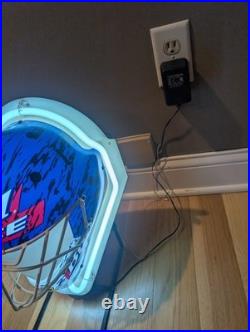 Vintage Budweiser Bud Ice Neon Beer Hockey NHL Sign 90s