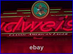 Vintage Budweiser Classic Neon Sign MIB