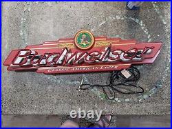 Vintage Budweiser Classic Neon Sign MIB