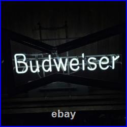 Vintage Budweiser Flashing Neon Sign Iconic Bowtie Logo (Works Great!)