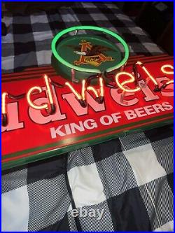 Vintage Budweiser King of Beers neon sign 29.5 X 14 Promo Store Bar Works