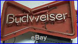 Vintage Budweiser Neon Guitar Sign For Parts/Not Working