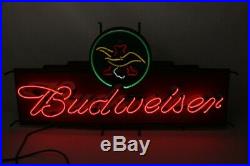 Vintage Budweiser Neon Sign 48 x 24 Rare Size LARGE Works great