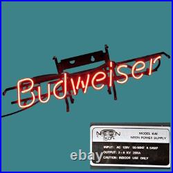 Vintage Budweiser Neon Sign Neon Tech 23 x 7 USA Made Classic Bar Light 1980s