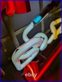 Vintage Budweiser Neon Sign Red Bowtie Bar Beer Lighter Sign