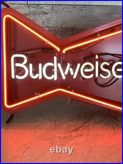 Vintage Budweiser guitar shaped neon sign Vintage Budweiser guitar shaped neon sign