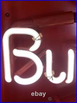 Vintage Budweiser guitar shaped neon sign Vintage Budweiser guitar shaped neon sign