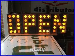 Vintage Bulb Light Sign Open 42 X 14 X 10 Nice! From Seattle