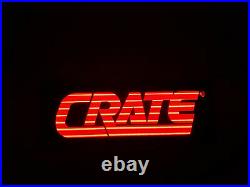 Vintage CRATE AMPLIFIER Neon Sign AWESOME! 24 X 9 With toggle switch