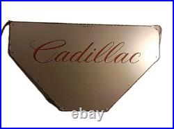 Vintage Cadillac Plexiglass Light Up Red Neon Sign Hood Man Cave 2ft 2 x 1ft 3