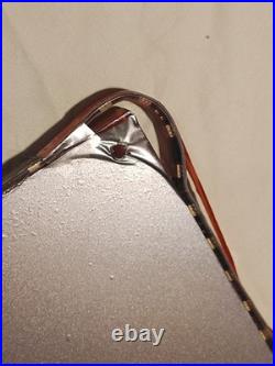 Vintage Cadillac Plexiglass Light Up Red Neon Sign Hood Man Cave 2ft 2 x 1ft 3