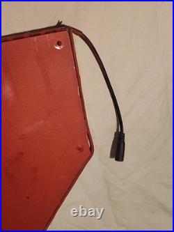 Vintage Cadillac Plexiglass Light Up Red Neon Sign Hood Man Cave 2ft 2 x 1ft 3