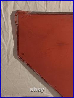 Vintage Cadillac Plexiglass Light Up Red Neon Sign Hood Man Cave 2ft 2 x 1ft 3