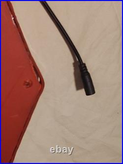 Vintage Cadillac Plexiglass Light Up Red Neon Sign Hood Man Cave 2ft 2 x 1ft 3