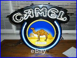 Vintage Camel Cigarette Neon Sign24-1/2 X 21tavern Barman Cavelighted Sign