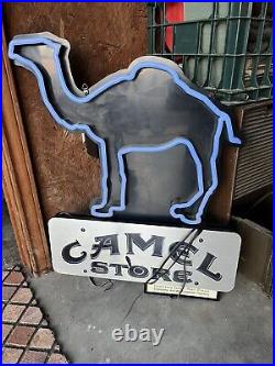 Vintage Camel Store blue Neon sign