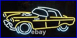 Vintage Car Dealer Neon Sign 19x15 Light Lamp Beer Bar Pub Decor Glass Windows