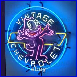 Vintage Car Garage Open Neon Signs 24x24 Beer Bar Pub Cave Garage Wall Decor