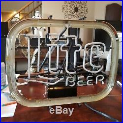 Vintage Classic Miller Lite Beer Neon Sign 1980 w Franceformer 7500 transformer