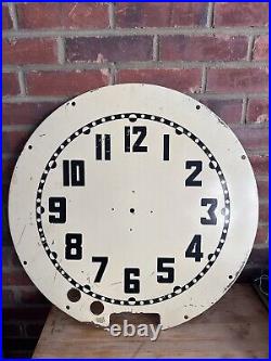 Vintage Cleveland Neon Aztec Clock Face 24