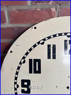 Vintage Cleveland Neon Aztec Clock Face 24