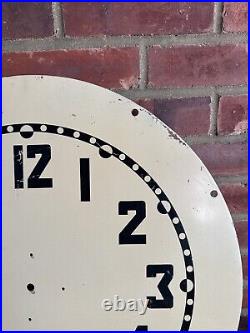 Vintage Cleveland Neon Aztec Clock Face 24