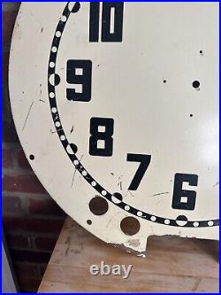 Vintage Cleveland Neon Aztec Clock Face 24