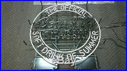 Vintage Coca Cola Classic Soft Drink Of Summer Actown Neon Sign Licensed USA