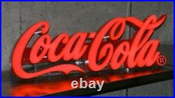 Vintage Coca Cola Mini LED Neon Sign Retro Lighted Lettering Lamp 2266MT