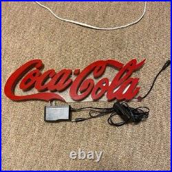 Vintage Coca-Cola Neon Display Sign Illuminated Advertising Collectible 7412MT