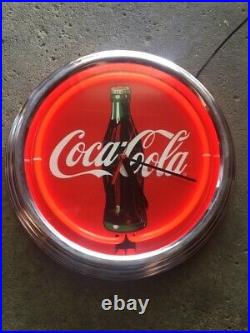 Vintage Coca Cola Sign Neon Red Light