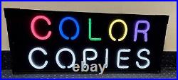 Vintage Color Copy Neon Sign 32 x 13 Vintage Color Copy Neon Sign 32 x 13