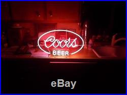 Vintage Coors Beer Neon Sign Adolph Coors Co EverBrite Electric Sign Working