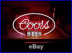 Vintage Coors Beer Neon Sign Adolph Coors Co EverBrite Electric Sign Working