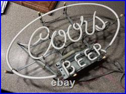 Vintage Coors Beer Neon Sign Everbrite Transformer 9104002, Bar, Man Cave