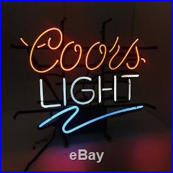 Vintage Coors Light Neon Beer Sign Man Cave Bar Pub Decor Window or Wall Sign
