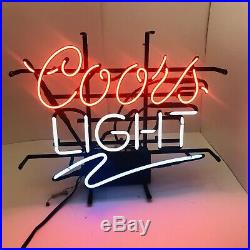 Vintage Coors Light Neon Beer Sign Man Cave Bar Pub Decor Window or Wall Sign