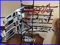 Vintage Coors Light neon bar sign Man Cave Not Working