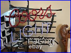 Vintage Coors Light neon bar sign Man Cave Not Working